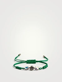 Beaded Skull String Bracelet