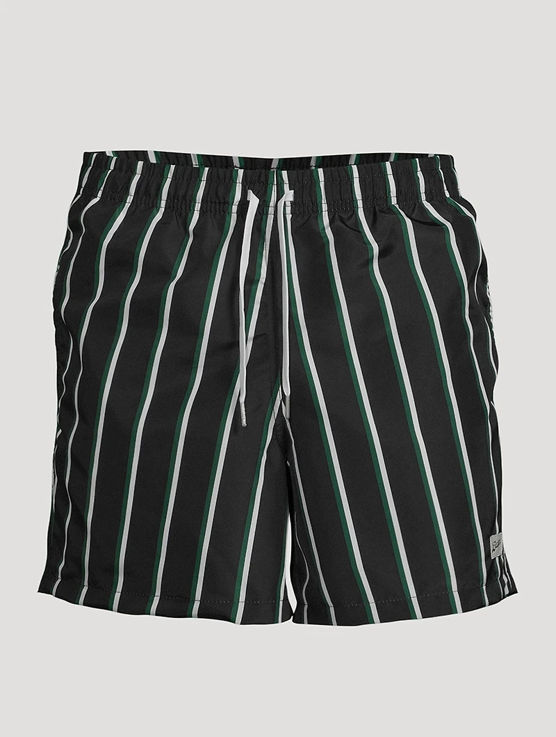 Swim Trunks Striped Print
