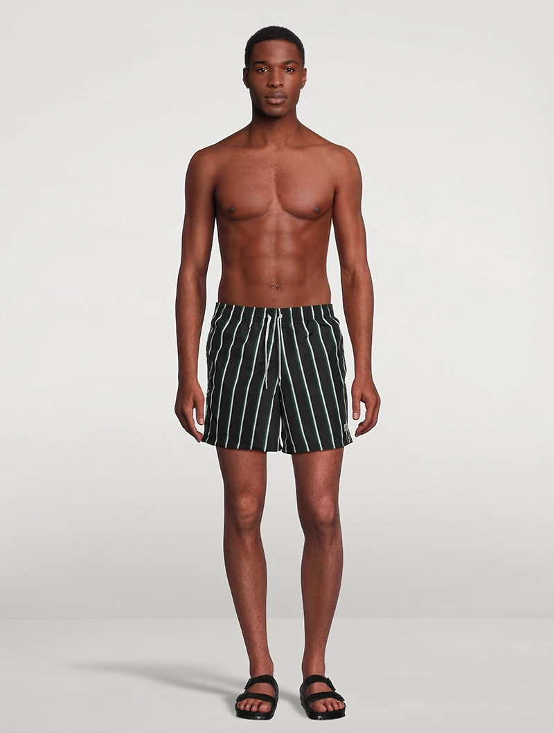 Swim Trunks Striped Print