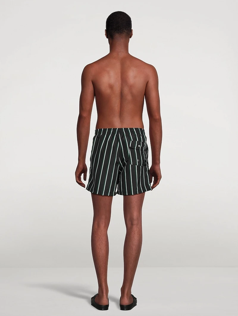 Swim Trunks Striped Print