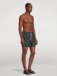 Swim Trunks Striped Print