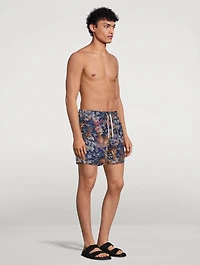 Swim Trunks Forest Print