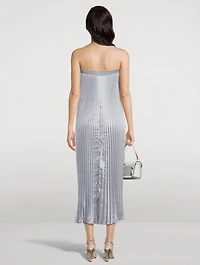 Bisous Strapless Pleated Gown