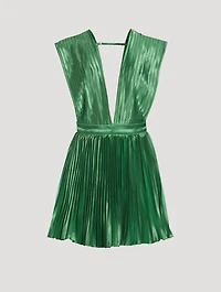 Gala Pleated Mini Dress