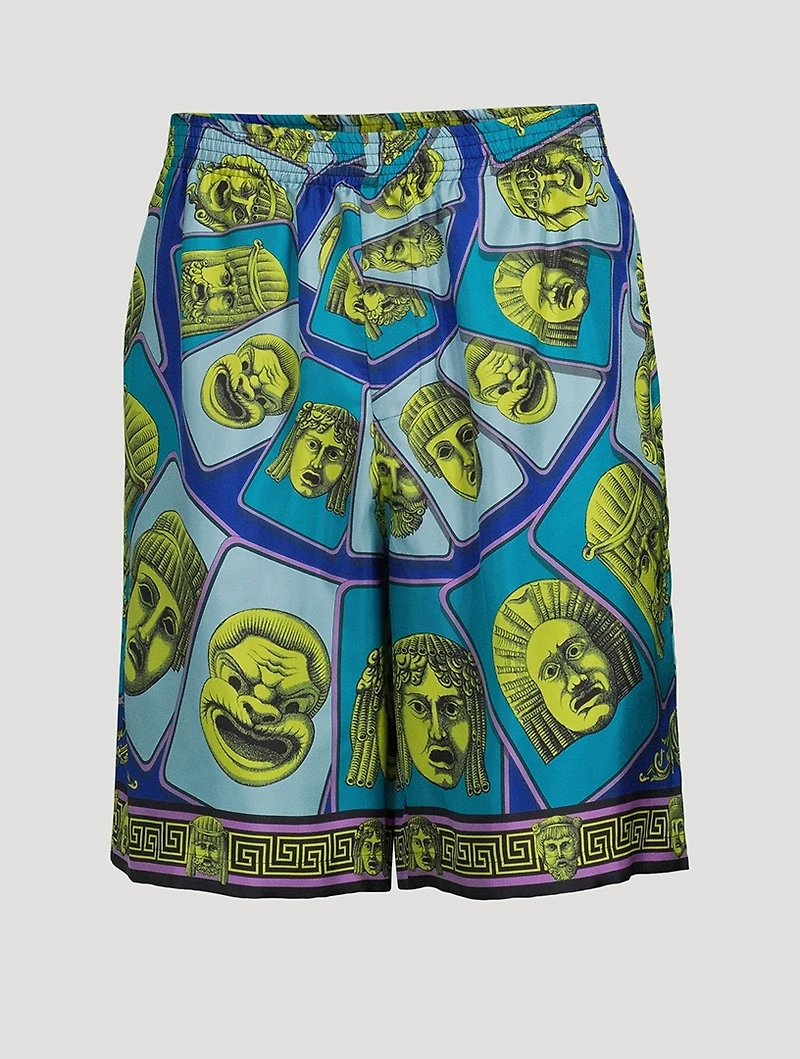 Le Maschere Silk Shorts