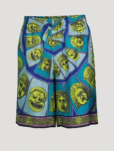 Le Maschere Silk Shorts