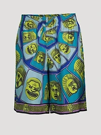 Le Maschere Silk Shorts