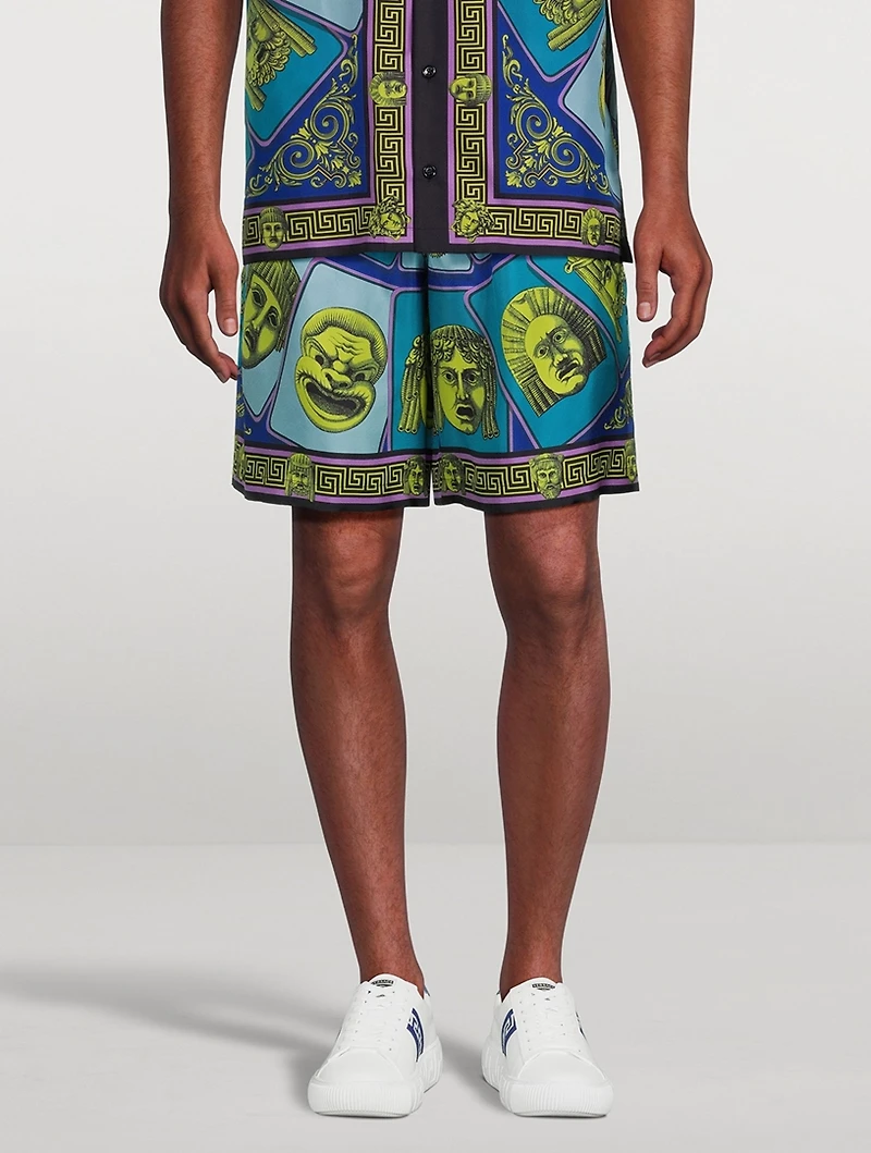 Le Maschere Silk Shorts