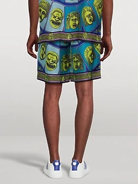 Le Maschere Silk Shorts