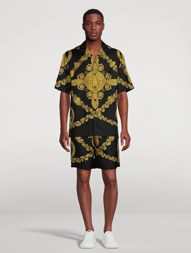 Maschera Baroque Silk Shorts