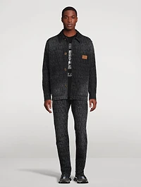 Cotton Slim-Fit Jeans Logo Print