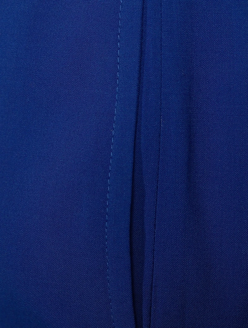 Wool And Silk Straight-Leg Pants