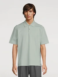 Oversized Polo Shirt With Curb Lace