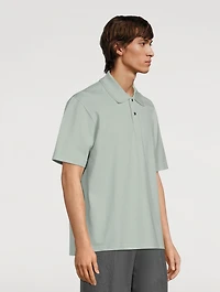 Oversized Polo Shirt With Curb Lace