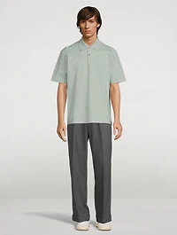 Oversized Polo Shirt With Curb Lace