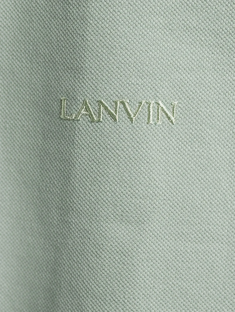 Oversized Polo Shirt With Curb Lace