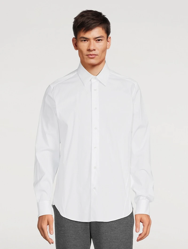 Cotton Stretch Slim-Fit Shirt