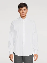 Cotton Stretch Slim-Fit Shirt