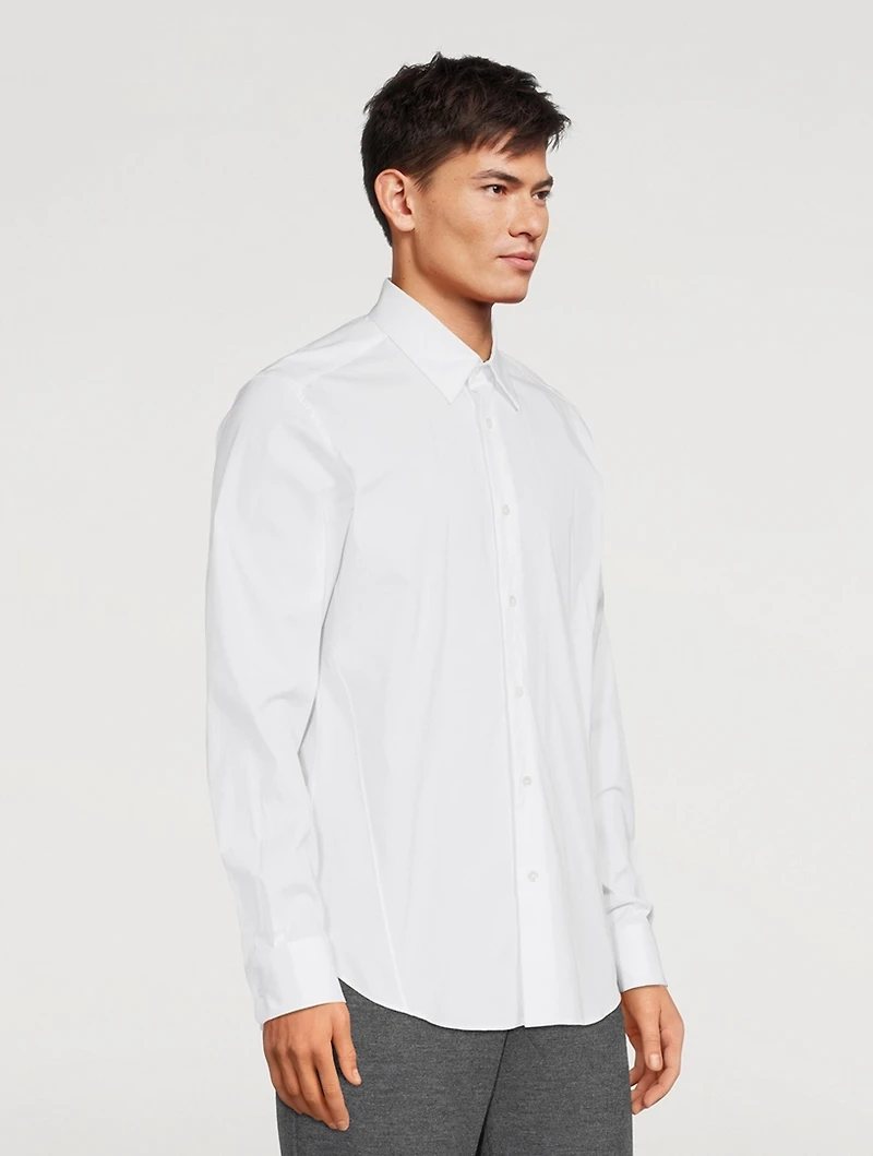 Cotton Stretch Slim-Fit Shirt