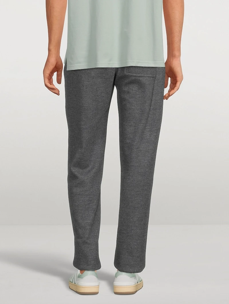 Wool Elasticated-Waist Pants