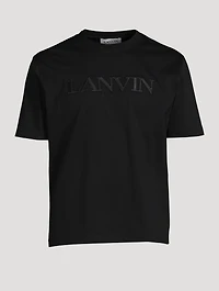 Cotton T-Shirt With Logo Embroidery