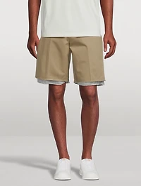 Tailored Shorts With Raw Edge