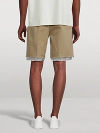 Tailored Shorts With Raw Edge