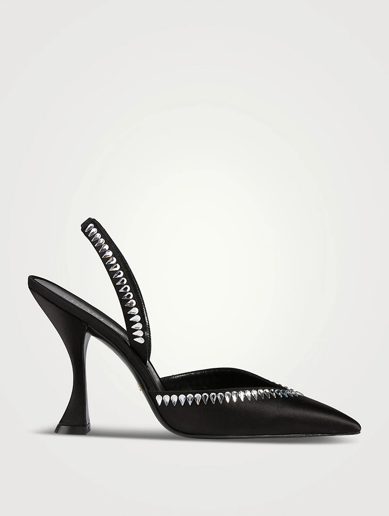 Gemcut Xcurve Satin Slingback Pumps