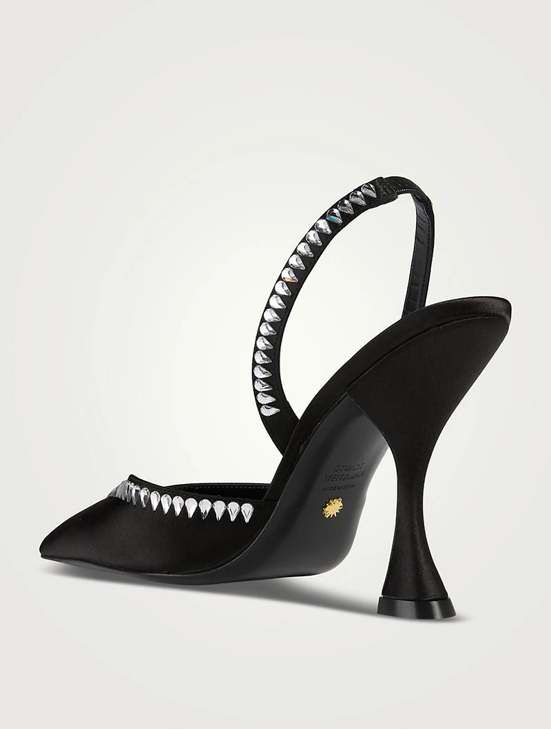 Gemcut Xcurve Satin Slingback Pumps