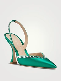 Gemcut Xcurve Satin Slingback Pumps