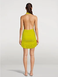 Ruffle Halter Mio Mini Dress