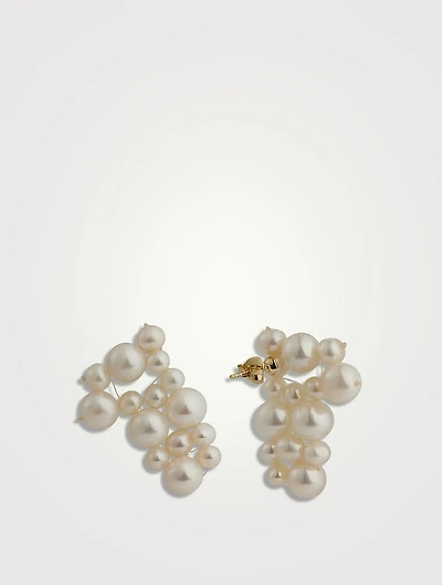 What's The Big Idea? Pearl And Gold Vermeil Earrings