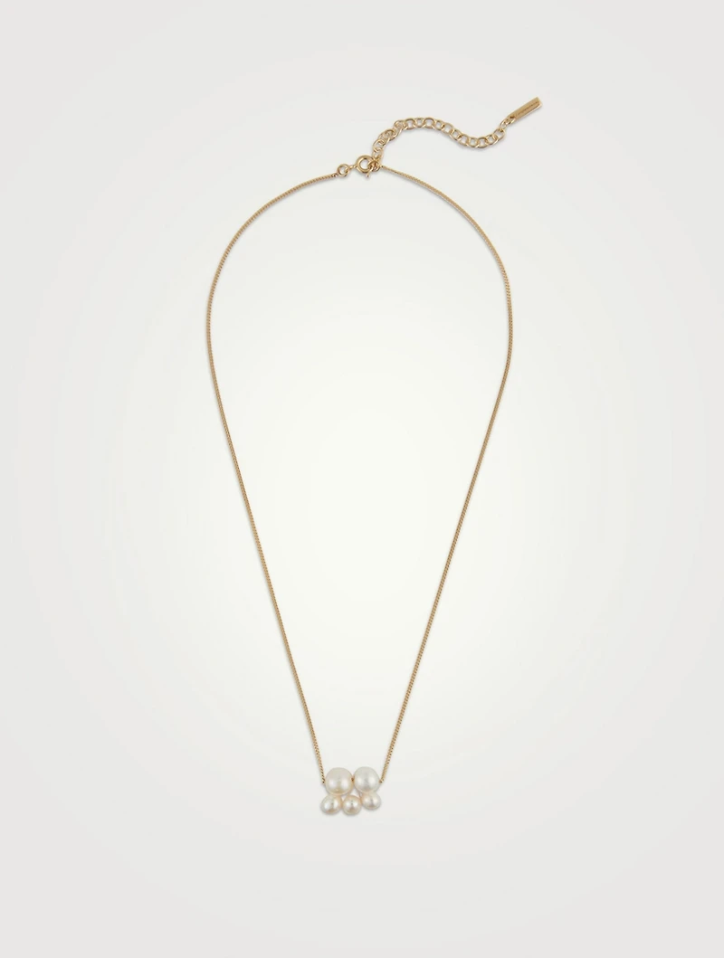 What's the Big Idea? Pearl And Gold Vermeil Pendant Necklace