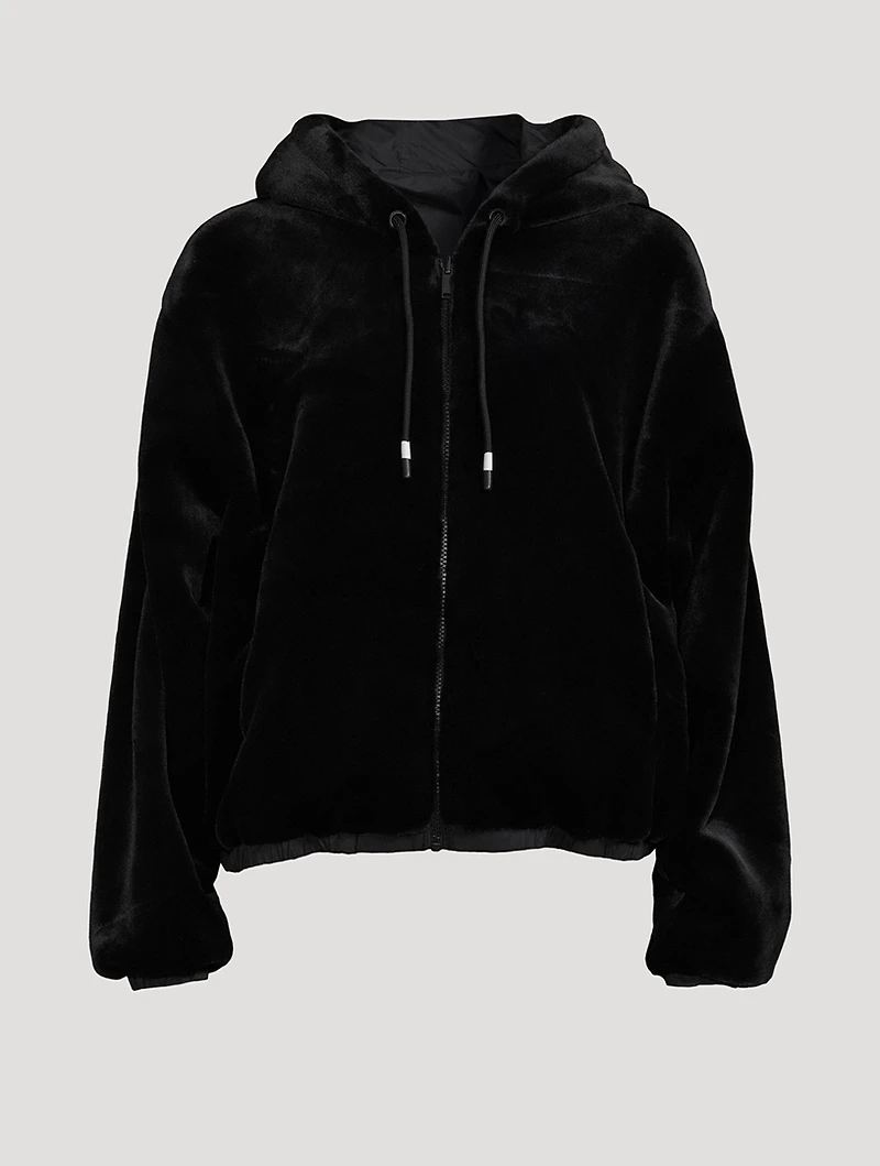 Eaton Reversible Faux Fur Hoodie