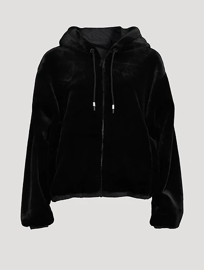 Eaton Reversible Faux Fur Hoodie