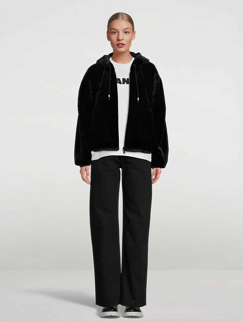 Eaton Reversible Faux Fur Hoodie