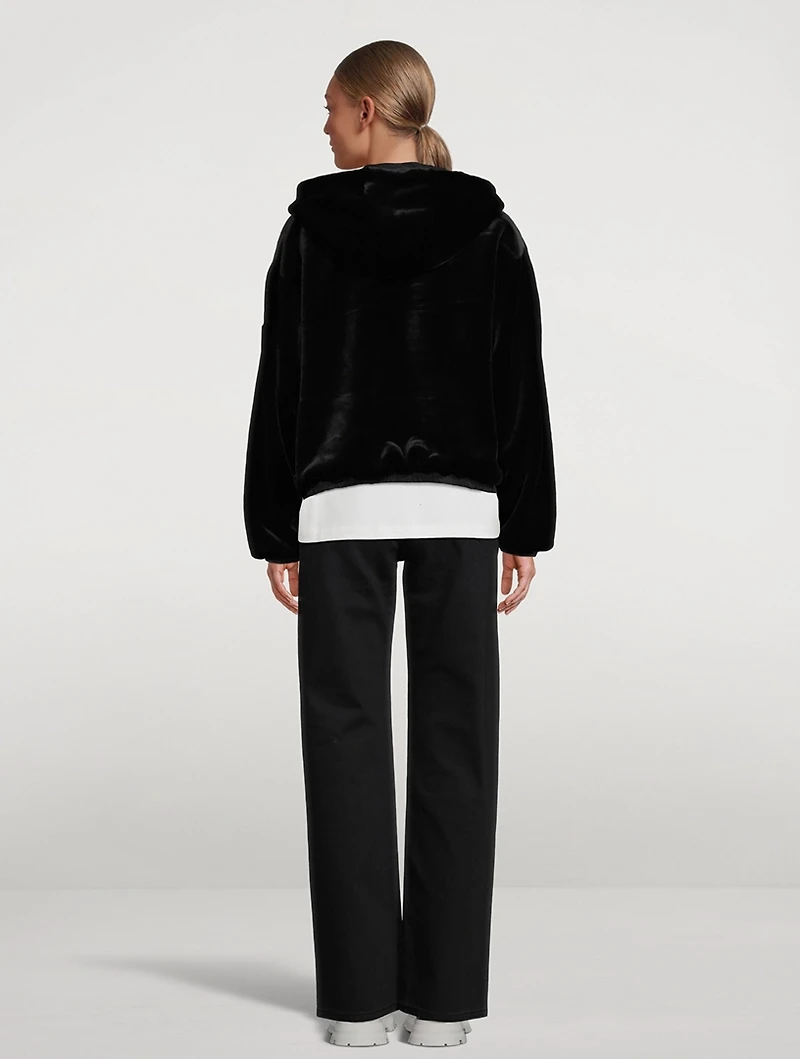 Eaton Reversible Faux Fur Hoodie