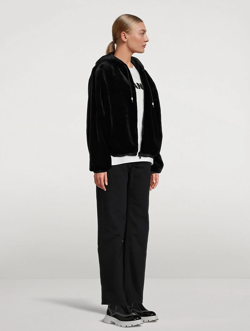 Eaton Reversible Faux Fur Hoodie