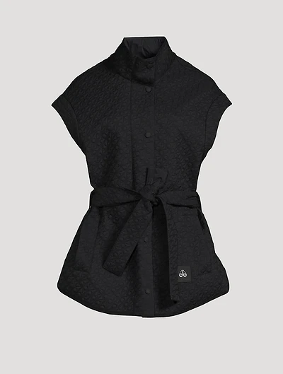 St Clair Monogram-Quilted Belted Vest