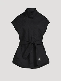 St Clair Monogram-Quilted Belted Vest