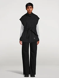 St Clair Monogram-Quilted Belted Vest