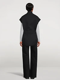 St Clair Monogram-Quilted Belted Vest