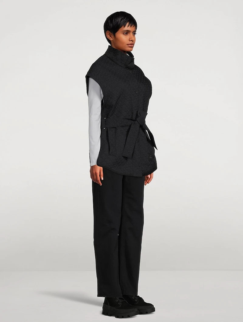 St Clair Monogram-Quilted Belted Vest