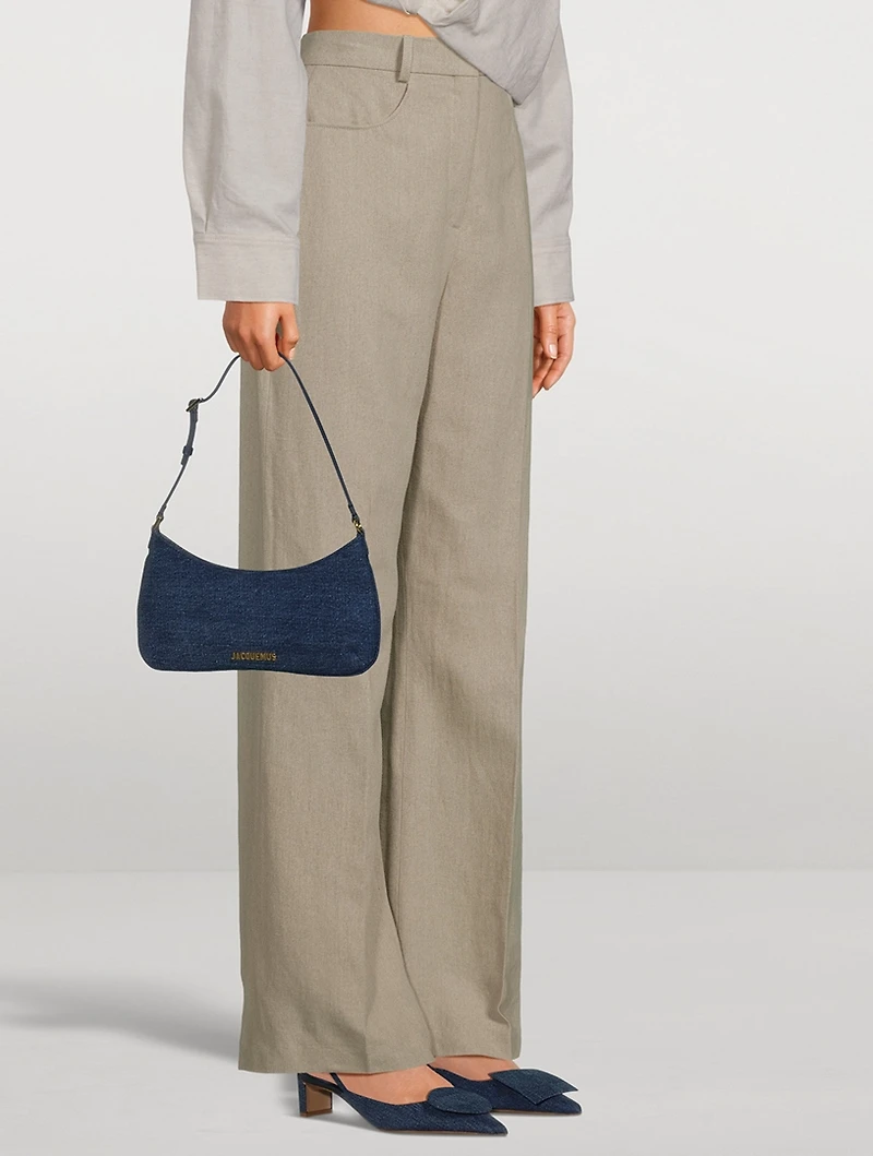 Les Duelo Denim Slingback Pumps