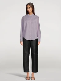 Shan Poplin Shirt Stripe Print