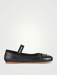 Leather Ballerina Flats