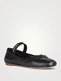 Leather Ballerina Flats