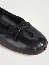 Leather Ballerina Flats