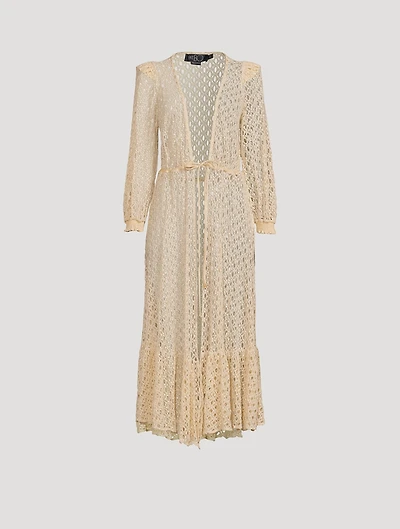 Monstera Net Beach Robe