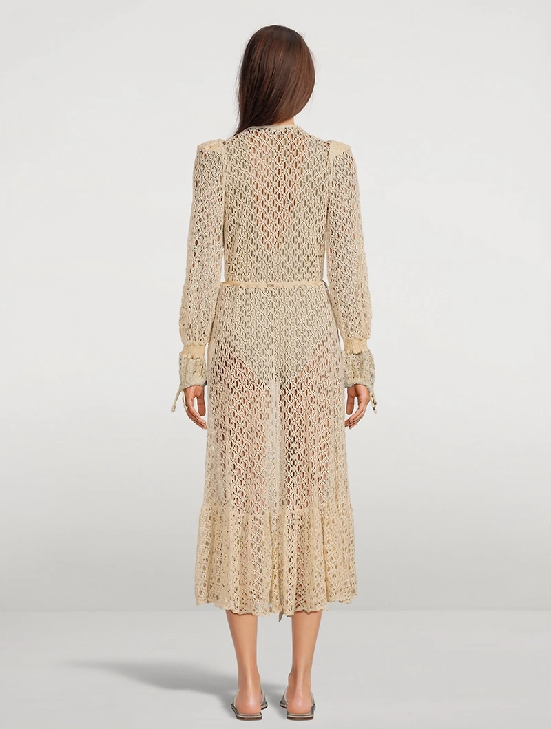 Monstera Net Beach Robe